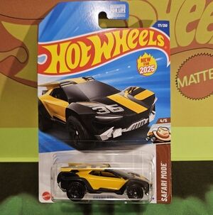 HotWheels Amaru GTC Safari Mode Collector Car - Black and Yellow